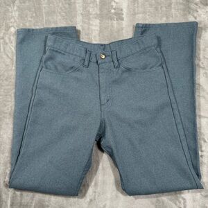 Vintage Levis Sta Prest Dacron Pants USA Made Mens 31x32 Light Blue